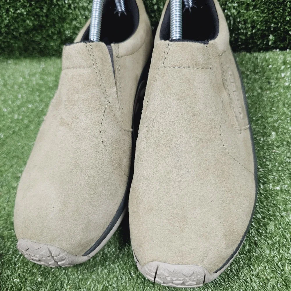 Merrell Jungle Moc Tan Suede Slip On Athletic Hiking Shoes Womens Size 9